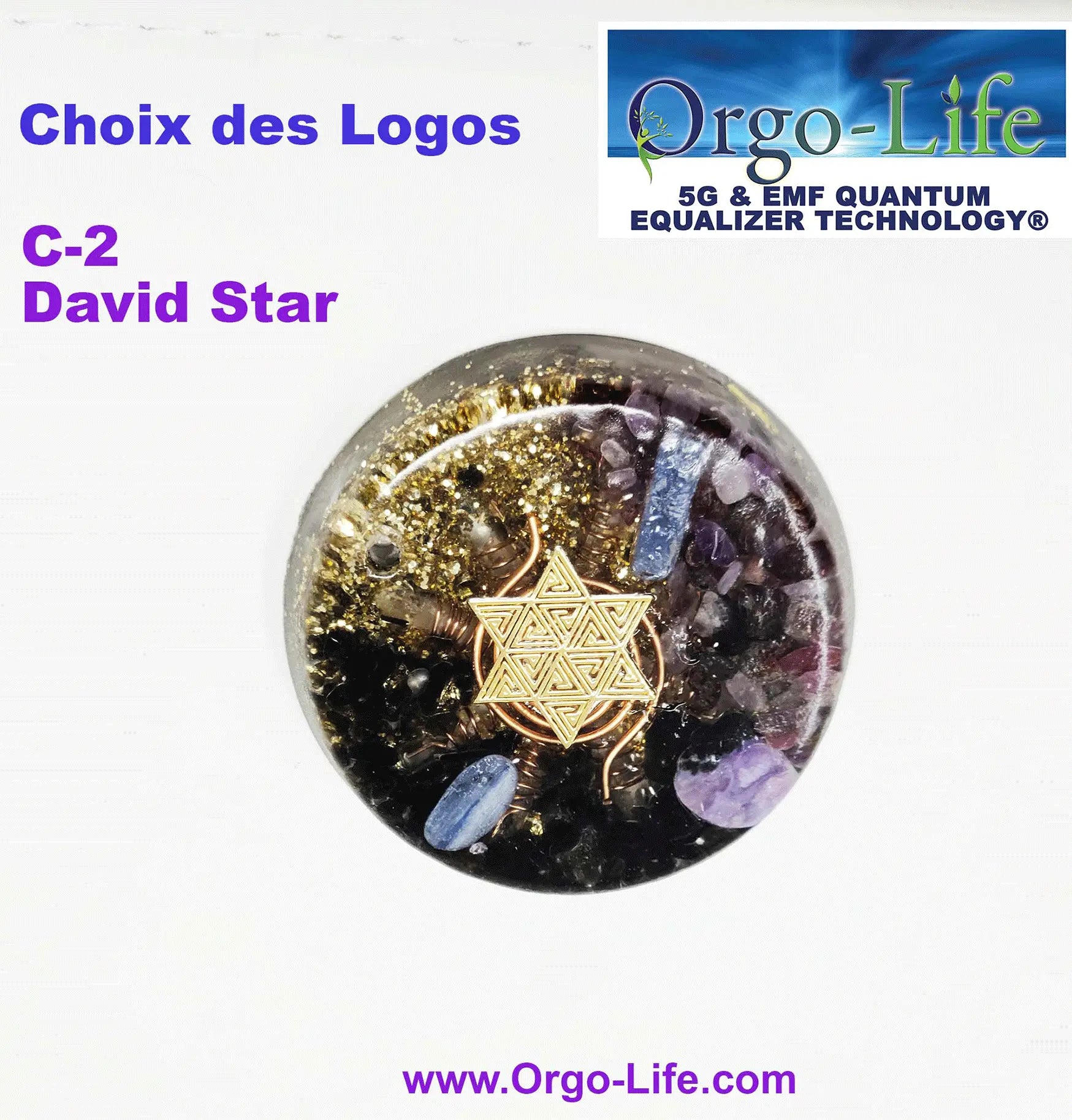 Collier « WARRIOR »(avec 4 cristaux himalayens ) Guerrier de la lumière UL-3439 Orgo-Life